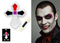 Vampir Halloween Schminkset Rotes Schwarz