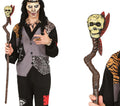 Voodoo Schamanen Schädel Stab Halloween