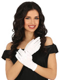 Weiße Handschuhe für Erwachsene 24 cm