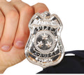 Polizeimarke für Erwachsene 7 cm silber