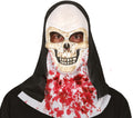 Horror Nonne Maske für Erwachsene mit Schleier