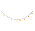 Kürbis Lichterkette 115 cm LED orange