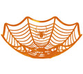 Spinnennetz Schale orange 28 x 8 cm