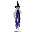 Hexe Dekofigur Halloween Broomstick