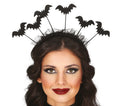 Fledermaus Haarreif für Damen schwarz