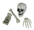 Skelett Knochen Set 4 teilig Halloween