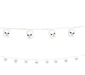 Totenkopf Girlande mit Licht 220 cm