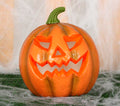 Kürbis mit Licht 24 cm Halloween Laterne