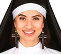 Kreuz Ohrringe für Damen 9 cm Nonne