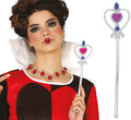 Herz Zauberstab für Damen 30 cm silber