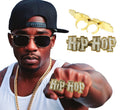 Hip Hop Ring für Erwachsene 10 cm gold