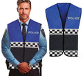 Polizei Einsatz Weste Blau Kostüm