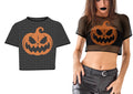 Kürbis Netzshirt für Erwachsene bauchfrei