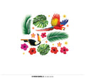 Hawaii Wandaufkleber 70 x 80 cm Sommer