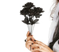Brautstrauß schwarze Rosen 35 cm