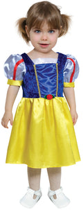 Märchenprinzessin Kleid für Babys blau gelb