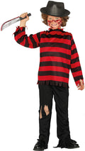 Horror Killer Kostüm für Kinder rot schwarz