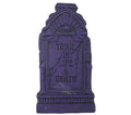 Grabstein Deko lila 43 x 22 cm Halloween