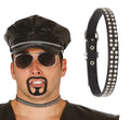Punk Halsband für Erwachsene mit Strass