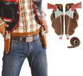 Cowboy Doppelholster für Erwachsene mit 2 Pistolen