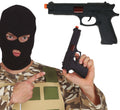 Pistole für Erwachsene schwarz 23 cm Polizei