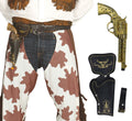 Cowboy Holster für Erwachsene mit Pistole 29 cm