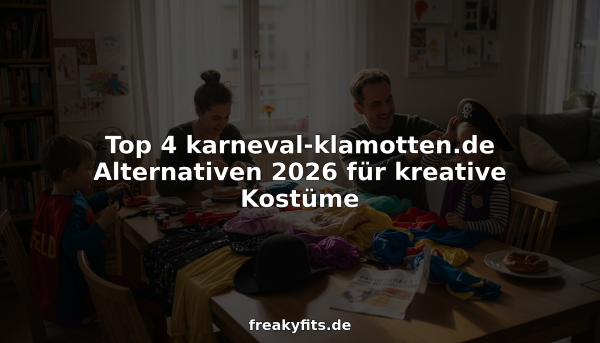 Top 4 karneval-klamotten.de Alternativen 2026 für kreative Kostüme