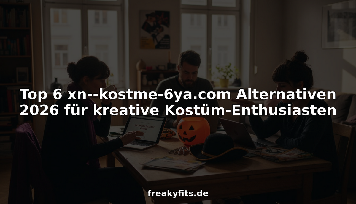 Top 6 xn--kostme-6ya.com Alternativen 2026 für kreative Kostüm-Enthusiasten