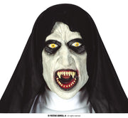 Latex Horror Nonnen Maske für Erwachsene, Bild 1