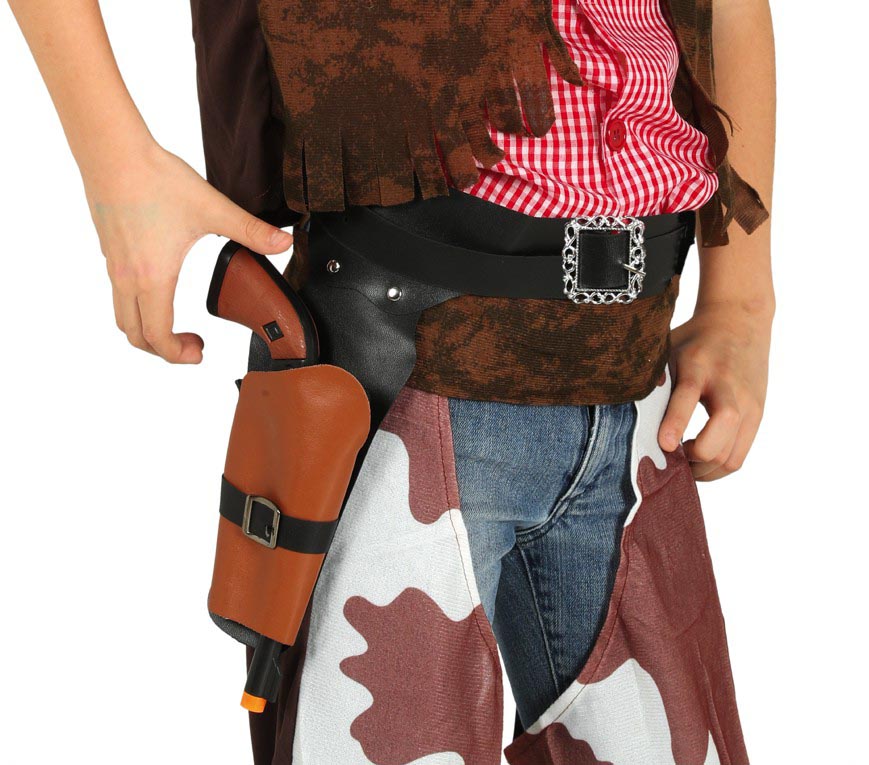 GP17283 – Cowboy Holster für Jungen mit Pistole – Farbe: Braun, Ansicht 2