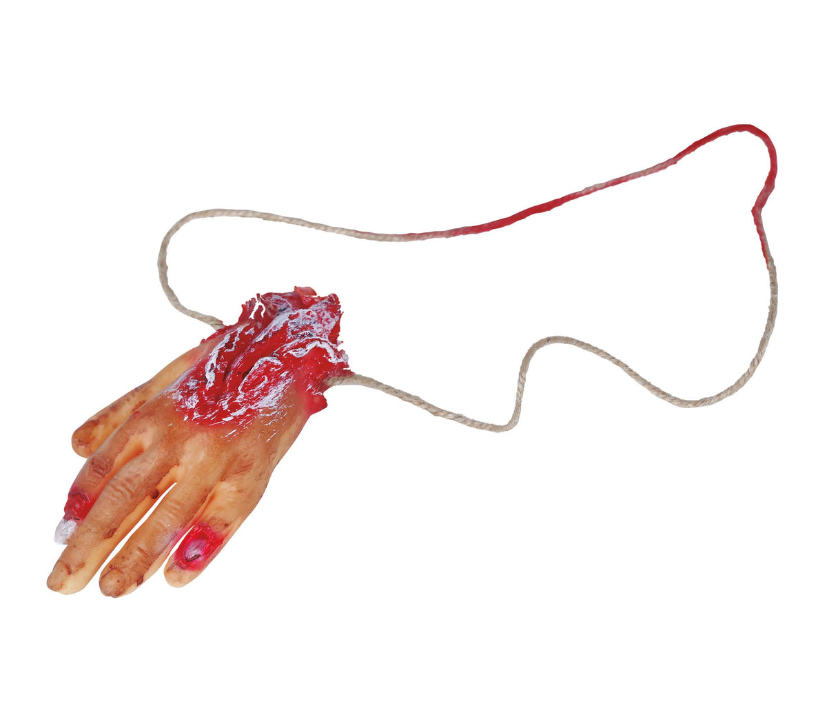 GP26430 – Blutige Hand Halskette für Erwachsene Voodoo – Farbe: Natural