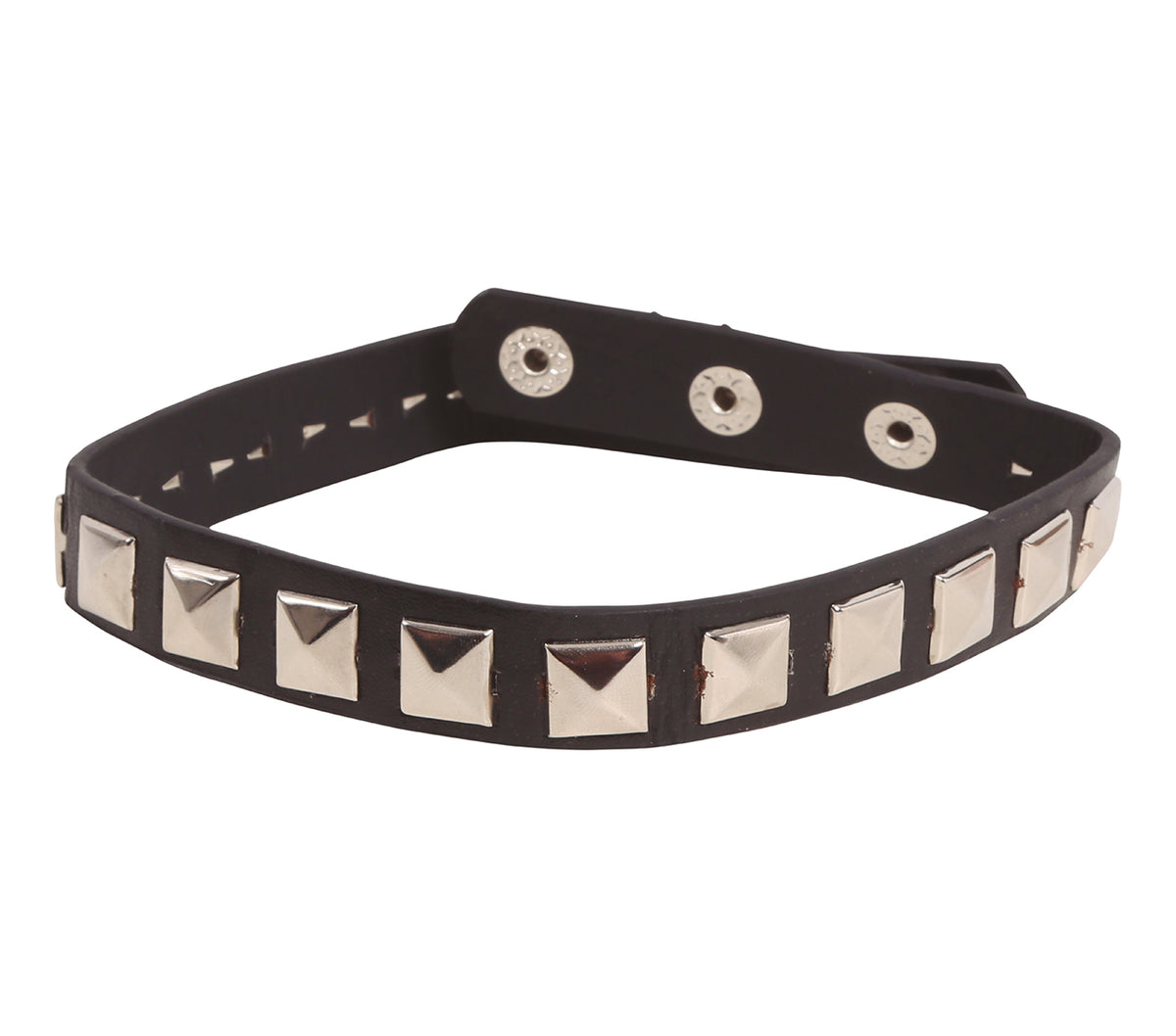 GP17388 – Punk Halsband für Erwachsene mit Nieten – Farbe: Schwarz