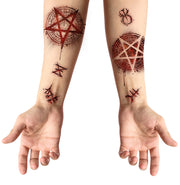Horror Tattoos für Erwachsene 30 x 13 cm, Bild 4