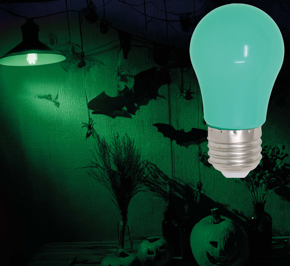 GP26808 – LED Glühbirne 5 Watt farbig Halloween Deko – Farbe: Grün