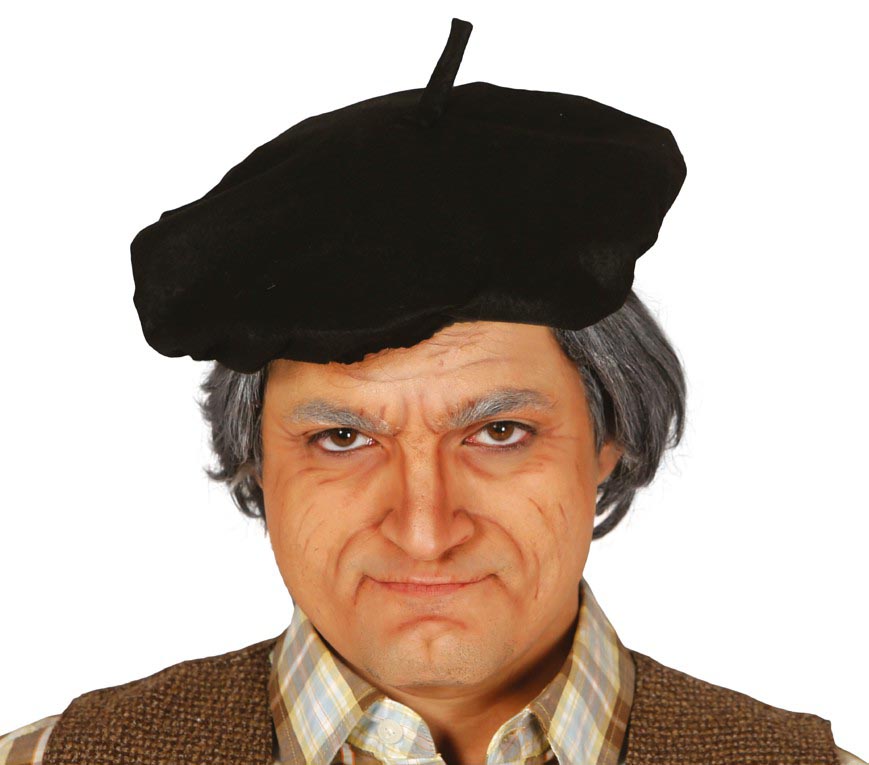 GP18406 – Baskenmütze für Erwachsene schwarz – Farbe: Schwarz, Ansicht 2