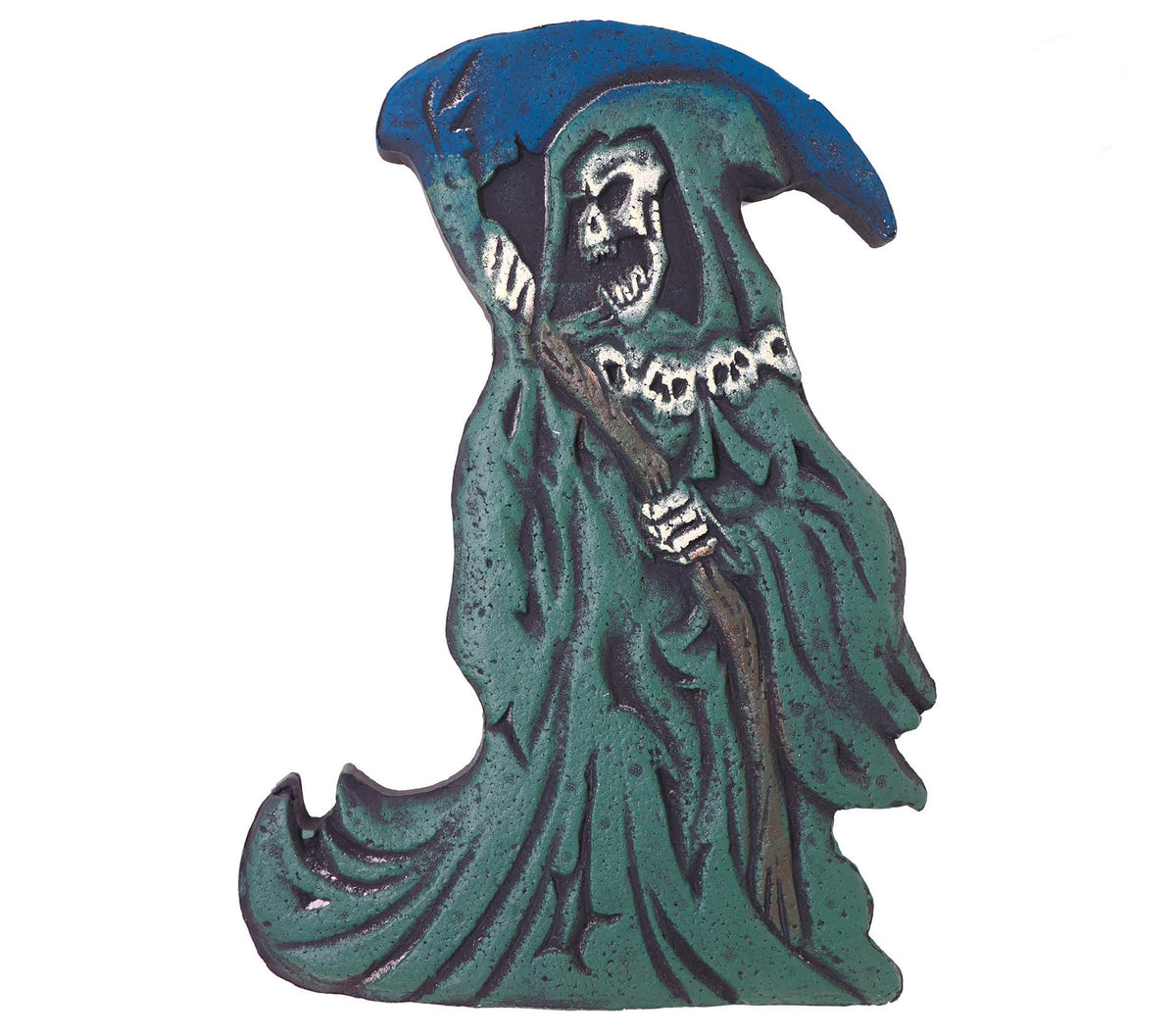 GP24835 – Sensenmann Grabstein 43 x 32 cm Halloween – Farbe: Grau