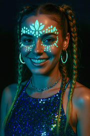 Strass Gesichtsschmuck für Erwachsene leuchtend, Bild 5
