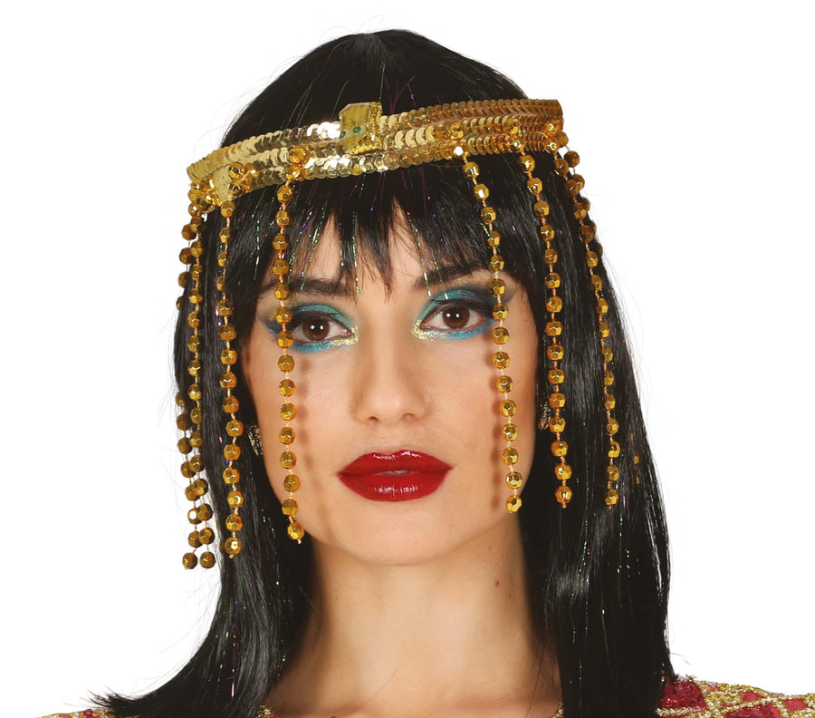 GP16873 – Kleopatra Kopfschmuck für Damen gold – Farbe: Gold, Ansicht 2