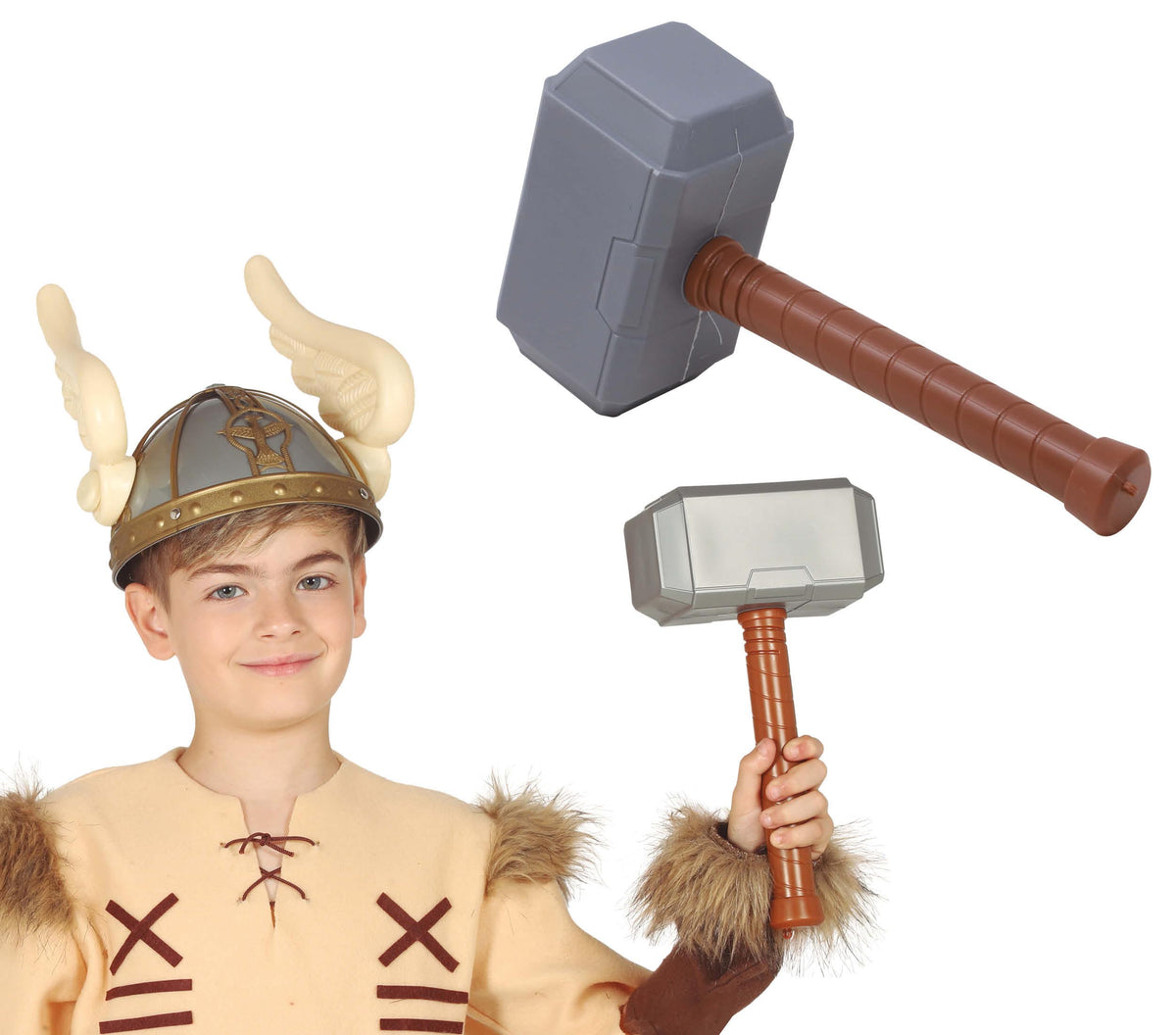 GP17239 – Wikingerhammer für Jungen 29 cm – Farbe: Metallic