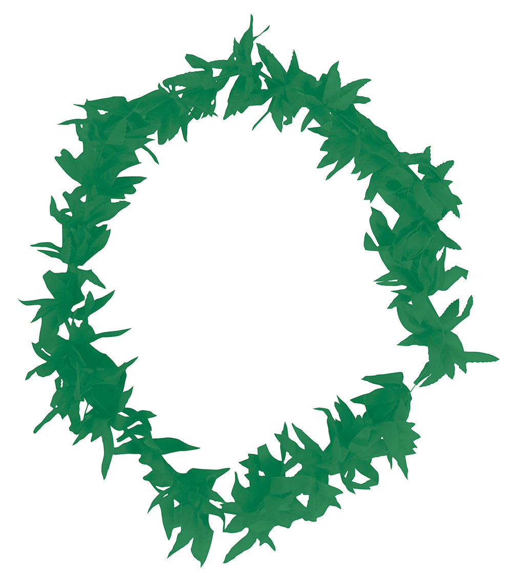 GP18909 – Hanfblatt Halskette für Erwachsene Hawaii – Farbe: Grün