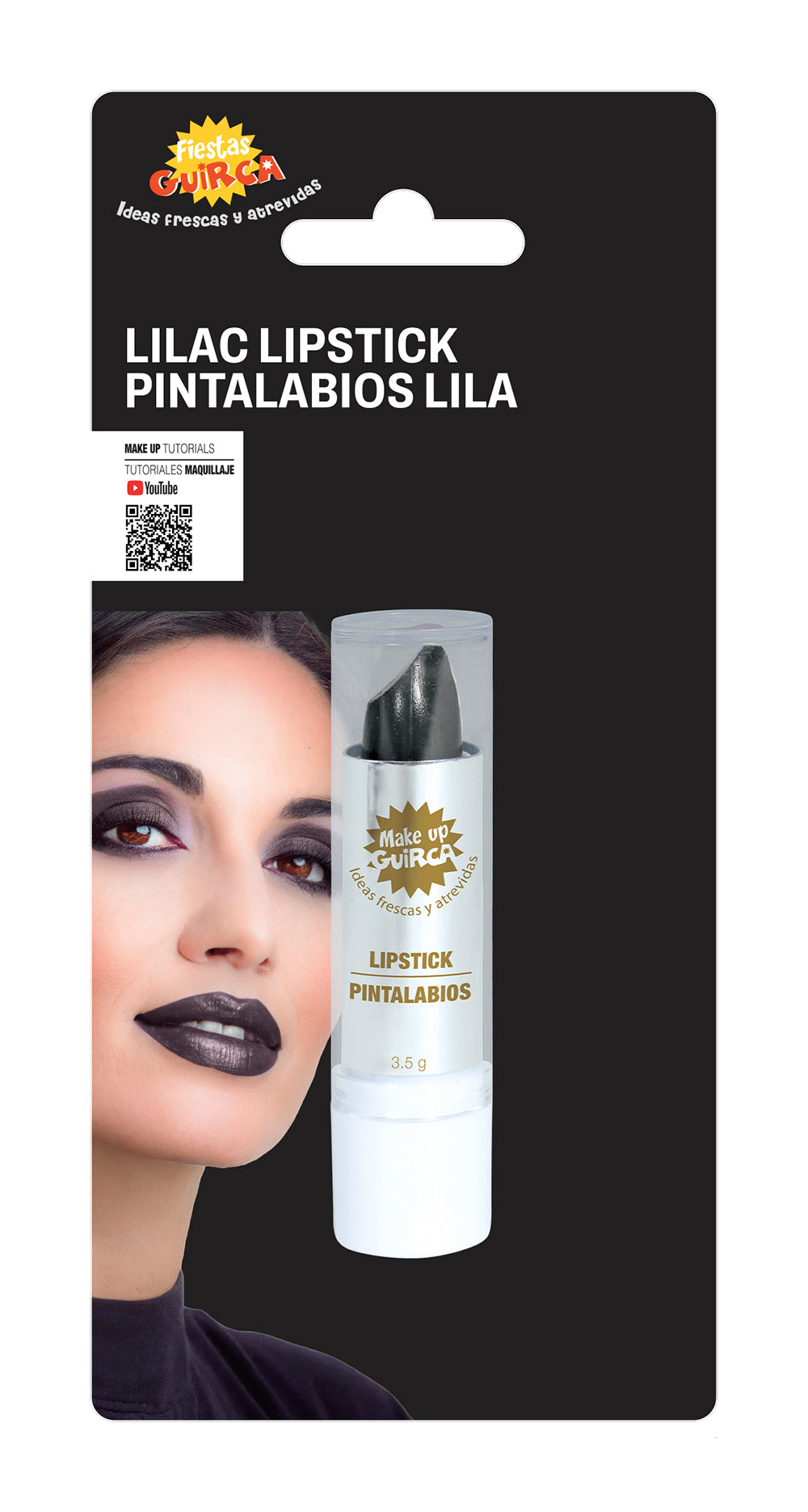 GP15460 – Kostüm Lippenstift Lippen Make up – Farbe: Schwarz