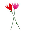 Blumenlaterne mit Kerze 50 cm