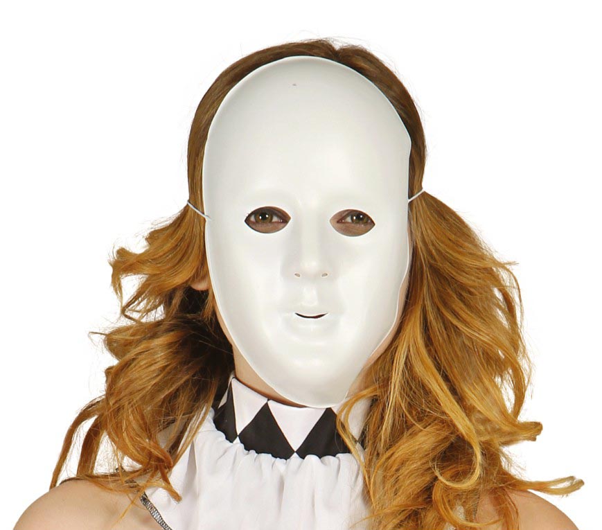 GP1135 – Karneval Von Venedig Weiß Maske – Farbe: Weiß