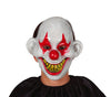 GP1151 – Clown Halloween Fratze Rot Weiß Grusel – Farbe: Weiß