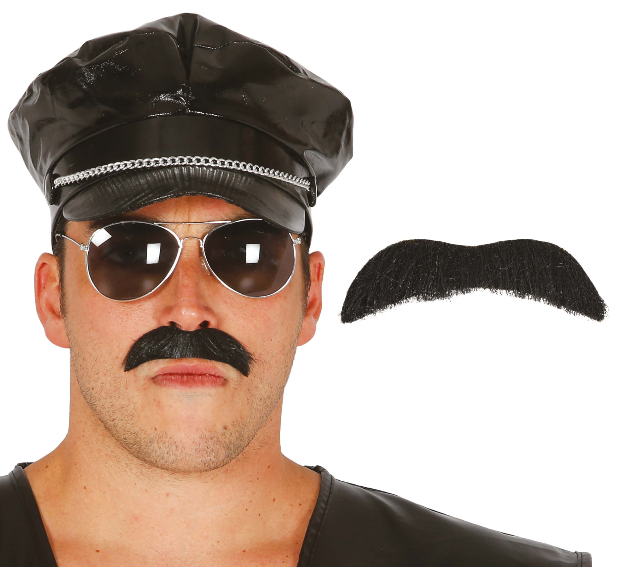 GP11523 – Polizei Sado Schnurrbart – Farbe: Schwarz