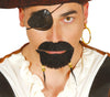 GP11524 – Pirat Schnurrbart Kinnbart Karneval – Farbe: Schwarz