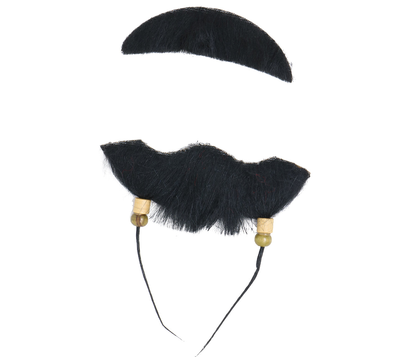 GP11524 – Pirat Schnurrbart Kinnbart Karneval – Farbe: Schwarz