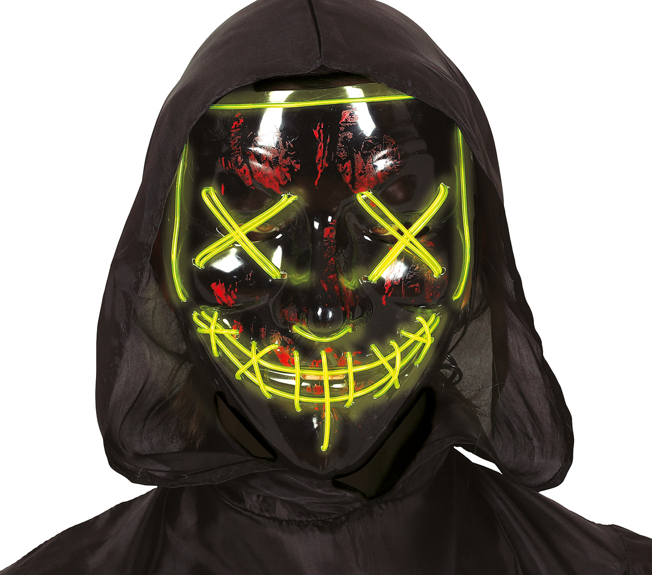 GP1152 – Halloween Horror Gruselmaske Unheimlich – Farbe: Schwarz