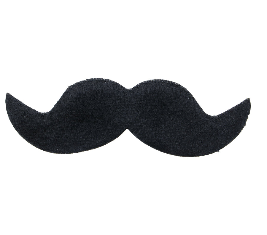 Gentleman Schnurrbart für Herren schwarz