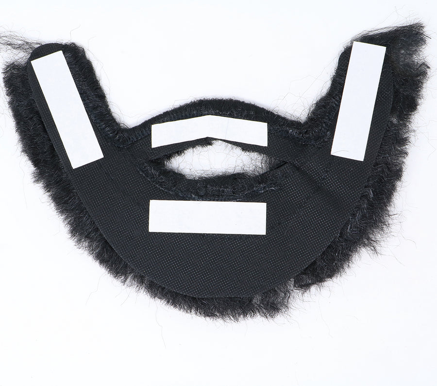 GP11560 – Mittelalterlicher Dunkler Bart Fasching – Farbe: Schwarz, Ansicht 2